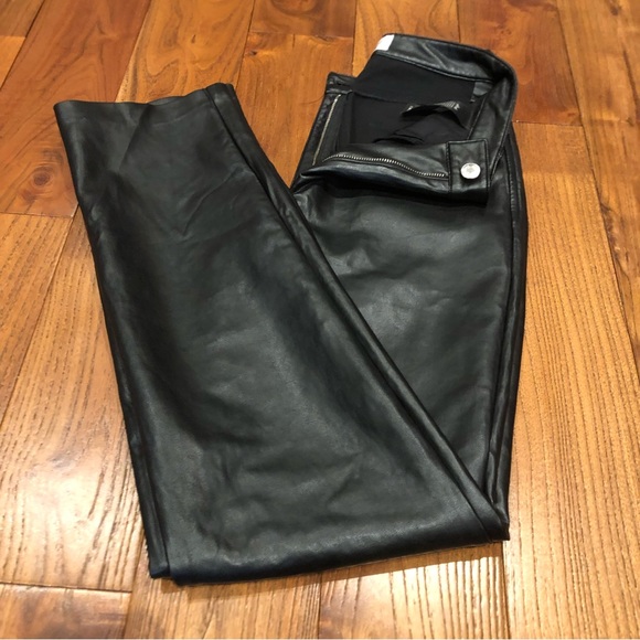 Wilfred black stretchy women's size 4 faux leather pants - Picture 10 of 10
